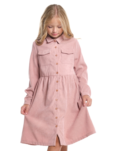 Платье для девочек Mini Maxi, модель 7382, цвет розовый - Платья для девочек с длинным рукавом