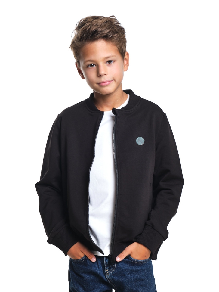 Бомбер для мальчиков Mini Maxi, модель 7670, цвет черный - Бомберы / куртки
