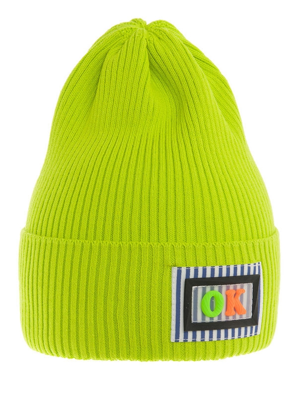 Шапка Вызов, Миалт лимон/неон, весна-осень - Для девочек весна-осень