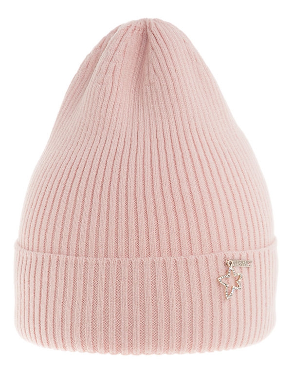 Шапка для девочки Хельга, Миалт светло-розовый, весна-осень - Для девочек весна-осень