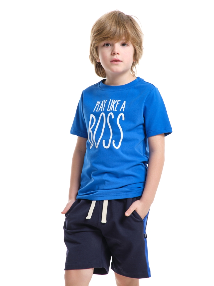 Футболка для мальчиков Mini Maxi, модель 7900, цвет синий - Футболки для мальчиков