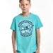 Футболка для мальчиков Mini Maxi, модель 7951, цвет бирюзовый