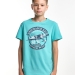Футболка для мальчиков Mini Maxi, модель 7951, цвет бирюзовый