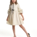 Платье для девочек Mini Maxi, модель 8059, цвет бежевый