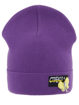 Шапка для девочки Кларисса, Миалт темно-сиреневый, весна-осень