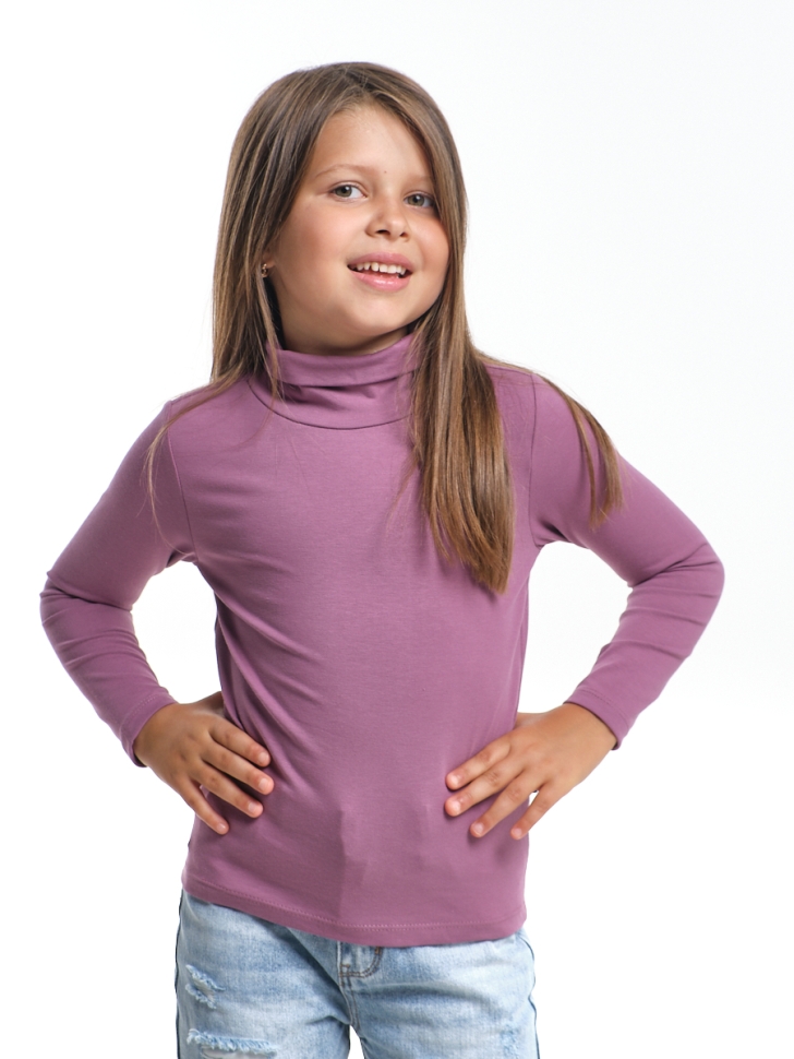 Футболка для девочек Mini Maxi, модель 7374, цвет сливовый - Водолазки для девочек