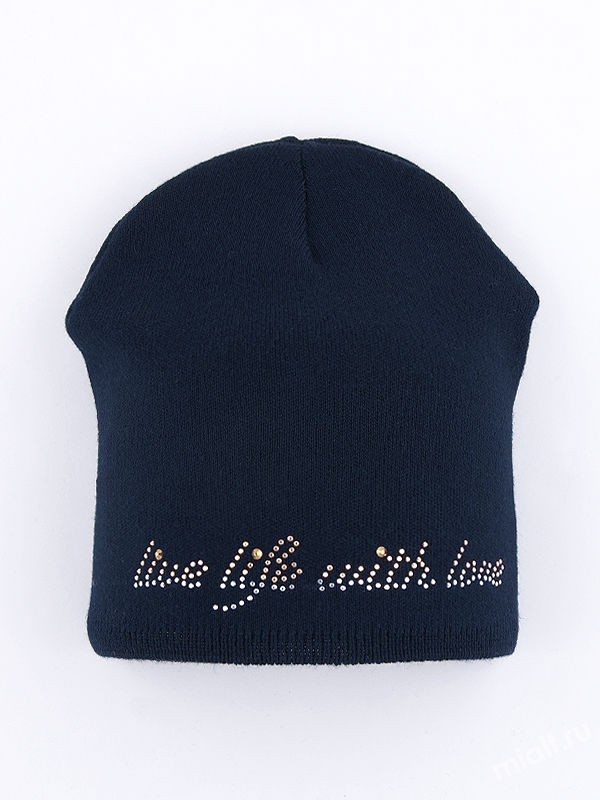 Шапка для девочки Life, Миалт темно-синий, весна-осень SLMM3 - Шапки детские весна-осень