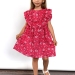 Платье для девочки вискоза БУШОН ST69, цвет малиновый