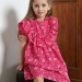 Платье для девочки вискоза БУШОН ST69, цвет малиновый