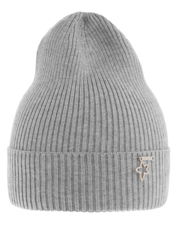 Шапка для девочки Хельга, Миалт светло-серый, весна-осень - Для девочек весна-осень