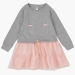 Платье для девочек Mini Maxi, модель 4135, цвет серый/розовый