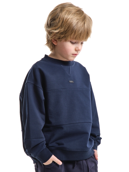 Свитшот для мальчиков Mini Maxi, модель 9847, цвет синий - Свитшоты для мальчиков