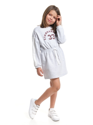 Платье для девочек Mini Maxi, модель 8058, цвет серый/меланж