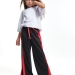 Брюки для девочек Mini Maxi, модель 7169, цвет черный/красный