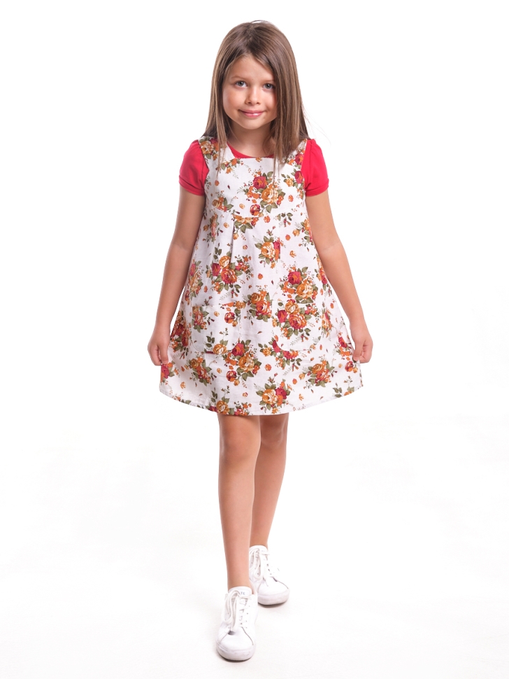 Комплект для девочек Mini Maxi, модель 6166/6167, цвет красный - Комплекты трикотажные