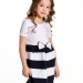 Платье для девочек Mini Maxi, модель 1412, цвет белый/синий