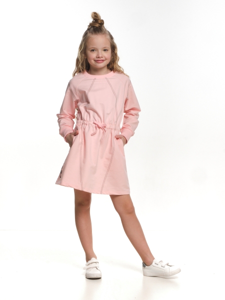 Платье для девочек , модель 7440, цвет розовый - Платья для девочек с длинным рукавом