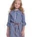 Платье для девочек Mini Maxi, модель 2623, цвет синий/клетка