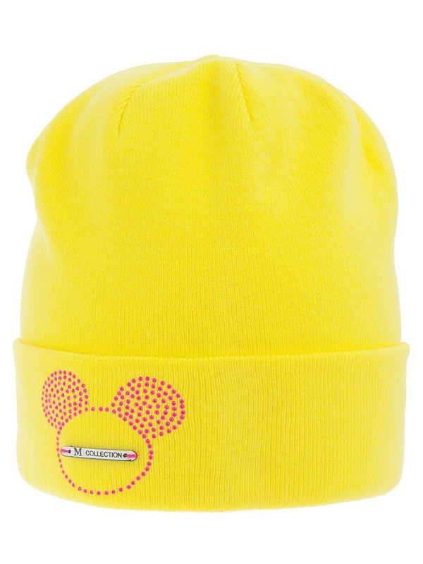 Шапка для девочки Пряник, Миалт желтый, весна-осень - Для девочек весна-осень