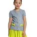 Футболка для девочек Mini Maxi, модель 2851, цвет серый