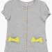 Футболка для девочек Mini Maxi, модель 2851, цвет серый