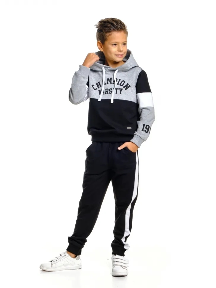 Спортивный костюм для мальчиков Mini Maxi, модель 7250, цвет серый/черный (1) - Костюмы спортивные