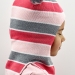 Шапка-шлем для девочки зима, скб розовый+св.серый+коралл