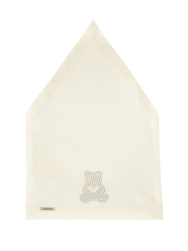 Косынка для девочки Настасья, Миалт светло-молочный, лето - Косынки детские