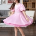 Платье для девочки БУШОН ST34, праздничное цвет розовый