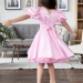 Платье для девочки БУШОН ST34, праздничное цвет розовый