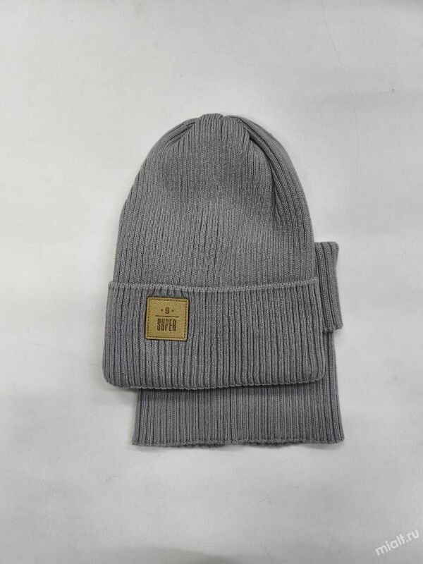 Комплект для мальчика Зачет, Миалт светло-серый, весна-осень - 