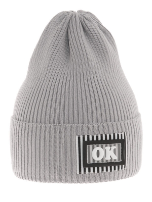 Шапка Вызов, Миалт светло-серый, весна-осень