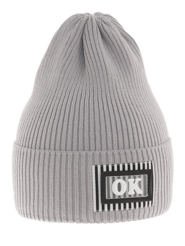 Шапка Вызов, Миалт светло-серый, весна-осень - Для девочек весна-осень