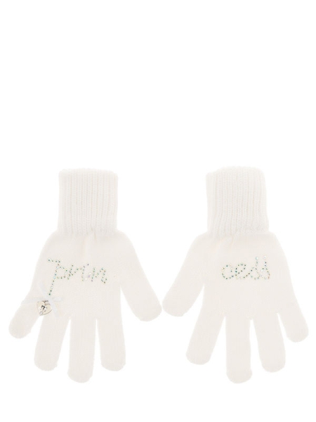 Перчатки для девочки Decor, Миалт белый, весна-осень - Перчатки