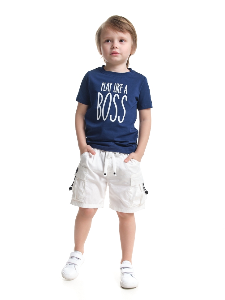 Футболка для мальчиков Mini Maxi, модель 7900, цвет синий - Футболки для мальчиков