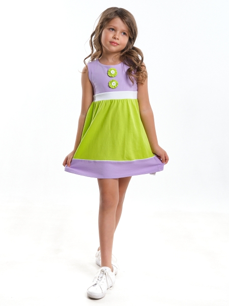 Платье для девочек Mini Maxi, модель 3165, цвет сиреневый - Платья для девочек с коротким рукавом