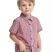 Рубашка для мальчиков Mini Maxi, модель 7941, цвет красный/синий