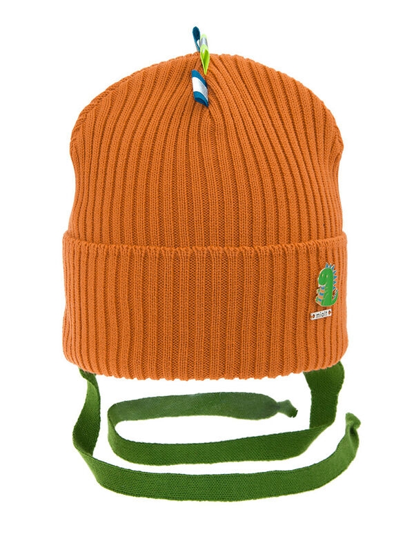 Шапка для мальчика Хиппи, Миалт ярко-оранжевый, весна-осень - Шапки весна-осень