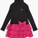 Платье для девочек Mini Maxi, модель 6079, цвет черный/малиновый