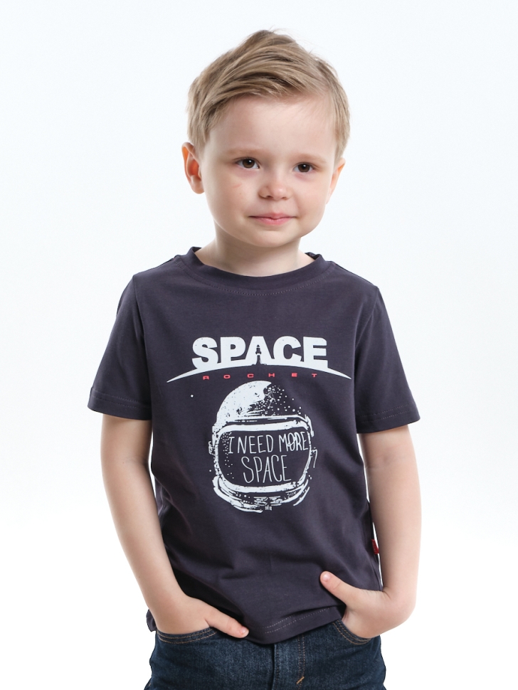 Футболка для мальчиков Mini Maxi, модель 4183, цвет антрацит - Футболки для мальчиков