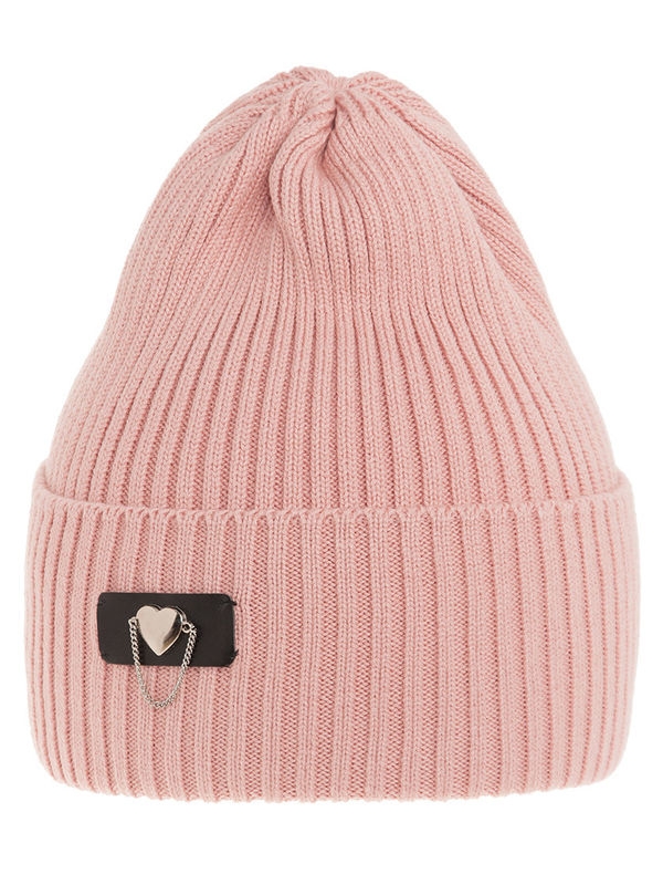 Шапка для девочки Манипуляция, Миалт пудровый, весна-осень - Для девочек весна-осень