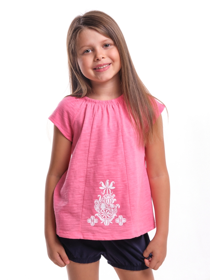 Футболка для девочек Mini Maxi, модель 1743, цвет розовый - Футболки для девочек
