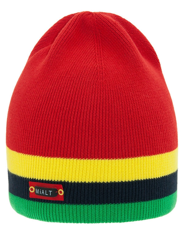 Шапка Параллель, Миалт красный - Для девочек весна-осень