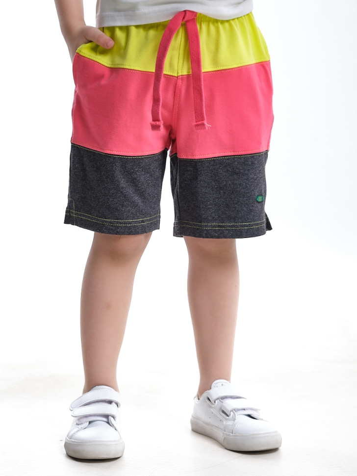 Шорты для мальчиков Mini Maxi, модель 2928, цвет желтый/коралловый - Шорты для мальчиков