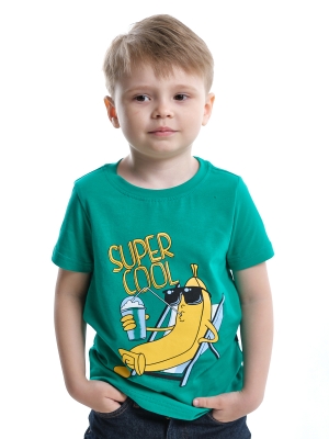Футболка для мальчиков Mini Maxi, модель 7894, цвет бирюзовый