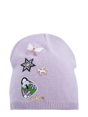 Шапка для девочки Лавка чудес, Миалт лавандовый, весна-осень
