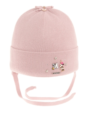 Шапка для девочки Фифочка, Миалт светло-розовый, весна-осень