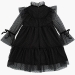 Платье для девочек Mini Maxi, модель 7360, цвет черный/белый