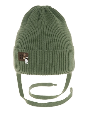 Шапка для мальчика Астронавт, Миалт хаки, весна-осень