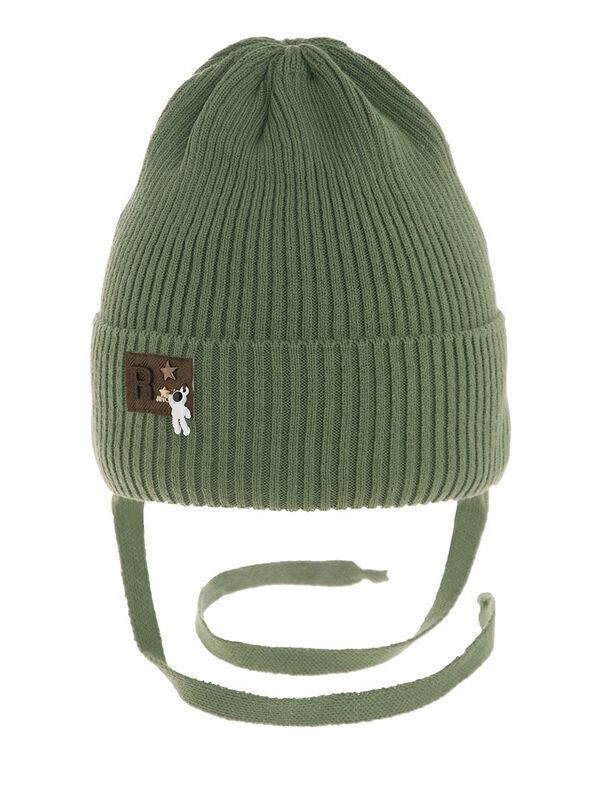 Шапка для мальчика Астронавт, Миалт хаки, весна-осень - Шапки весна-осень